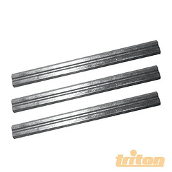 Lot de 3 fers de rabot 180 mm Lame de 180 mm TRITON 928758 