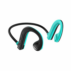 Casque À Conduction Osseuse Bluetooth 5.2 Étanche À La Sueur Stéréo Sans Fil Sport Écouteur W10 Noir Bleu