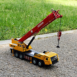 Universal Camion en alliage moulé sous pression 1/50 Camion lourd Grue grosse grue Simulation Métal Véhicule d'ingénierie Modèle Voiture jouet Collection Présentation Cadeau | Voiture jouet moulé sous pression(Rouge)