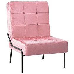 Maison Chic Chaise de relaxation | Fauteuil relax 65x79x87 cm Rose Velours -GKD29758