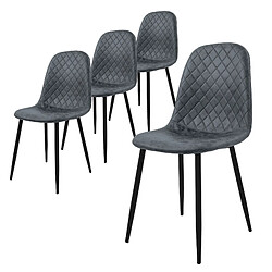 ML-Design Lot de 4 chaises de salle à manger Chaise de salon Chaise de cuisine Chaise remb 