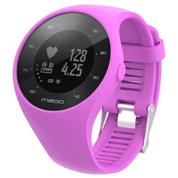 Wewoo Bracelet pour montre connectée Dragonne Sport en silicone POLAR M200 Violet 