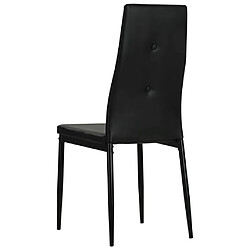 Acheter vidaXL Chaises à manger lot de 6 noir similicuir