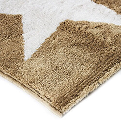 Avis Thedecofactory STARS - Tapis toucher laineux motifs étoiles beige 80x150