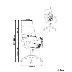 Avis Beliani Chaise de bureau Noir GRANDIOSE