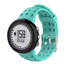 Wewoo Bracelet pour montre connectée Dragonne de remplacement mâle en silicone SUUNTO M1 / M2 / M4 / M5 Vert menthe 