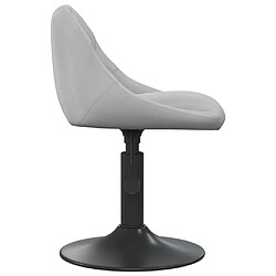 Avis vidaXL Tabouret de bar Gris clair Velours