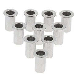 10pcs / lot filetage métrique en acier inoxydable filetage métrique M4-M8 écrou Rivnut Inserts Nut M5