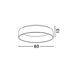 NOVA LUCE Plafonnier RANDO Blanc LED 42 W 4000K