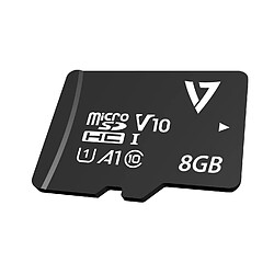 Carte Micro SD V7 CL10MAX 8 GB Noir