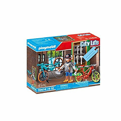 Playmobil® Set cadeau atelier de réparation de vélos - Playmobil City Life 70674