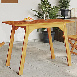 vidaXL Table à manger de jardin 110x56x75 cm bois massif d'acacia