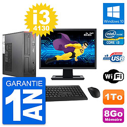 PC Fujitsu E520 DT Ecran 22" Intel i3-4130 RAM 8Go Disque 1To Windows 10 Wifi - Occasion