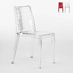 18 Chaises Hypnotic Grand Soleil Glacier transparentes offre stock Bar Restaurant, Couleur: Transparent