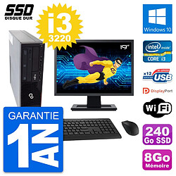 PC Fujitsu E910 DT Ecran 19" Intel i3-3220 RAM 8Go SSD 240Go Windows 10 Wifi - Occasion