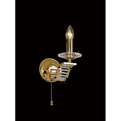 Luminaire Center Applique murale Niobe 1 Ampoule doré/cristal