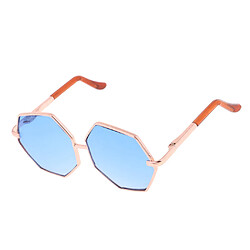 Acheter Golden Frame Hexagon Lunettes Lunettes de soleil pour 1/6 Blythe Dolls Blue Shades