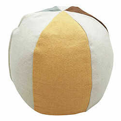 Lorena Canals Pouf enfant forme ballon déhoussable - jaune bleu rouge - Ø 45 x 50 cm