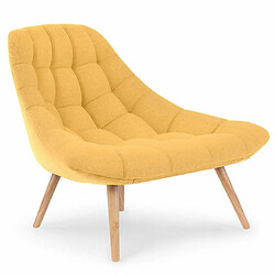 Paris Prix Fauteuil Scandinave en Tissu Johan 102cm Jaune 