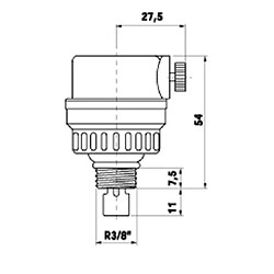 Watts Industries Purgeur automatique MICROVENT M 3/8 latéral - WATTS - L0252310