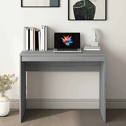 Avis Maison Chic Bureau,Table de travail pour chambre Sonoma gris 90x40x72 cm Bois d'ingénierie -GKD79524