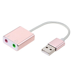 Carte son externe USB Hi-Fi Magic Voice 7.1 CH Adaptateur de carte audio USB vers Jack 3.5mm Écouteur Microphone Haut-parleur pour
