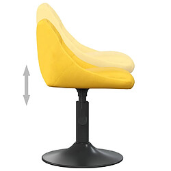 Acheter vidaXL Chaise de salle à manger Jaune moutarde Velours