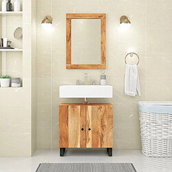 Maison Chic Armoire de Bain | Ensemble de 2 meubles salle de bain bois massif d'acacia -GKD78729