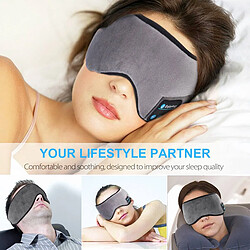 GUPBOO Oreillette Bluetooth pour les yeux, masque de sommeil musical sans fil confortable, élastique et doux 