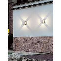 Tradex APPLIQUE MURALE 4 FAISCEAU DE LUMIÈRE EXTÉRIEUR LUMIÈRE BLANCHE 3000K 6000K 4000K ES58