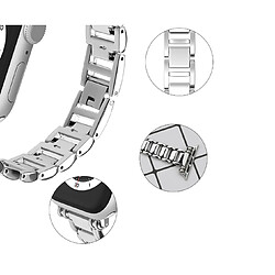 Avis B25 Silver Watch Bracelets de remplacement 41mm 40mm de 38mm 38mm Creuse Steel Sport Sport pour Apple Iwatch 7654321 SE