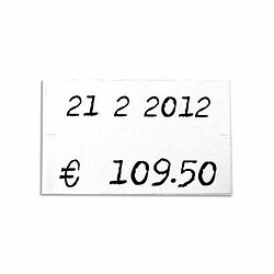 Agipa 100917 Paquet de 6 rouleaux de 1000 étiquettes Blanc rectangulaires