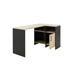 Acheter But Bureau d'angle KOOPER Imitation chêne et noir