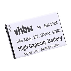 vhbw Li-Ion batterie 1700mAh (3.7V) pour personnes âgées téléphone portable mobil smartphone Doro Liberto 8030, 8031, 822, 825 