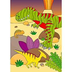 Acheter GALT1004660 - Dinosaurs - Carnet a spirales solide avec 6 images réutilisables a colorier avec le stylo a eau