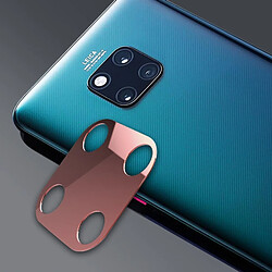 Wewoo 2 PCS 10D couverture complète téléphone mobile en métal arrière caméra protection anneau bague de pour Huawei compagnon 20 Pro or rose