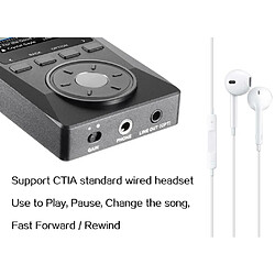 Acheter Universal Lecteur de musique numérique portable 32 Go X10 avec prise en charge de la haute résolution Sortie lumineuse Lecteur DSD MP3 sans perte avec puce Boîte en cuir | Lecteur MP3 | Lecteur de musique Agent Lecteur de musique(Le noir)