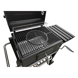 Chariot barbecue de jardin au charbon de bois Blaupunkt Thermomètre dans le couvercle Surface de cuisson 57,2 x 32 cm