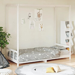 Maison Chic Lit simple Cadre de lit pour enfants,Lit d'Enfant Moderne blanc 90x190 cm bois de pin massif -MN59032