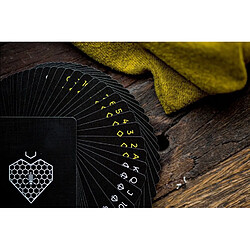 Avis Universal Charbonnier Super Bee Poker Killer Bee Deck Poker Blanc/Noir Cartes Magiques Fermer Conseils Magiques Soutien Magicien(Le noir)