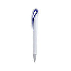 Totalcadeau Stylo bleu à plaque tournante design Couleur - Blanc pas cher pas cher