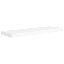 Avis Maison Chic Lot de 2 Étagères murales,Étagère Rangement flottate blanc 80x23,5x3,8 cm MDF -MN68950