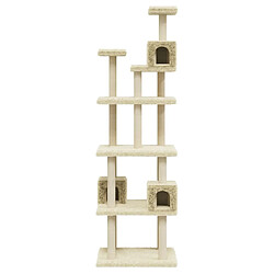 Acheter Arbre à chat avec griffoirs,niche pour chat en sisal Crème 188 cm -MN11051