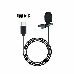 Mini Microphone Type-C Lavalier Microphone D'Enregistrement À Pince À Réduction De Bruit Pour Ios Huawei Xiaomi