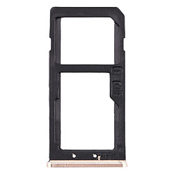 Wewoo Tiroir pour carte SIM Plateau SIM + SIM / Micro SD Nokia 6 TA-1000 TA-1003 TA-1021 TA-1025 TA-1033 TA-1039 Or