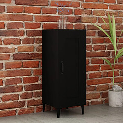 Maison Chic Buffet,Meuble de Rangement,commode pour salon,Cuisine Noir 34,5x34x90 cm Bois d'ingénierie -MN74957