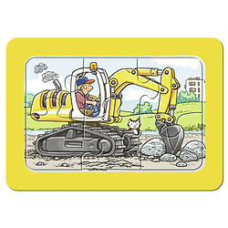 Avis Ravensburger Puzzles 3 x 6 pièces : Véhicules : Tracteur, Pelleteuse et Camion