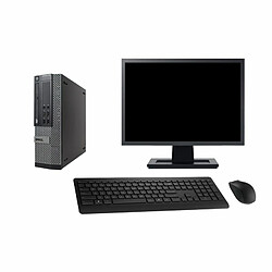 Lot PC DELL Optiplex 790 SFF Pentium G840 2.8Ghz 2Go 250Go WIFI W7 Pro +Ecran 19 - Occasion