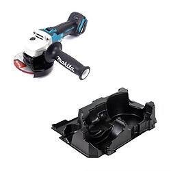 Makita DGA 504 ZE 18 V Meuleuse sans fil Ø 125 mm avec Insert - sans Boîtier, ni Batterie, ni Chargeur