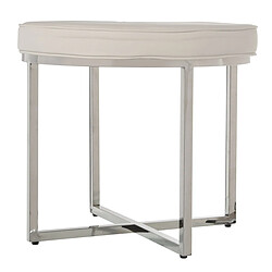 Tabouret Alexandra House Living Blanc Métal 50 x 46 x 50 cm